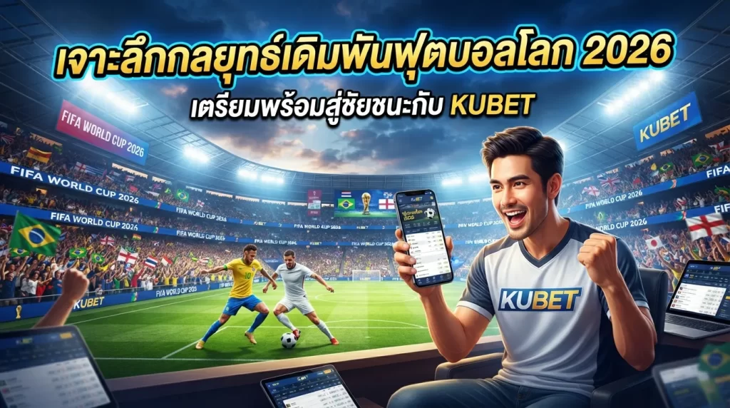 เจาะลึกกลยุทธ์เดิมพันฟุตบอลโลก 2026: เตรียมพร้อมสู่ชัยชนะกับ KUBET